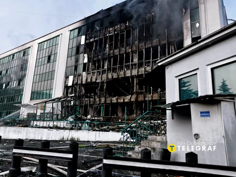 В Киеве российские дроны повредили бывший визовый центр Великобритании